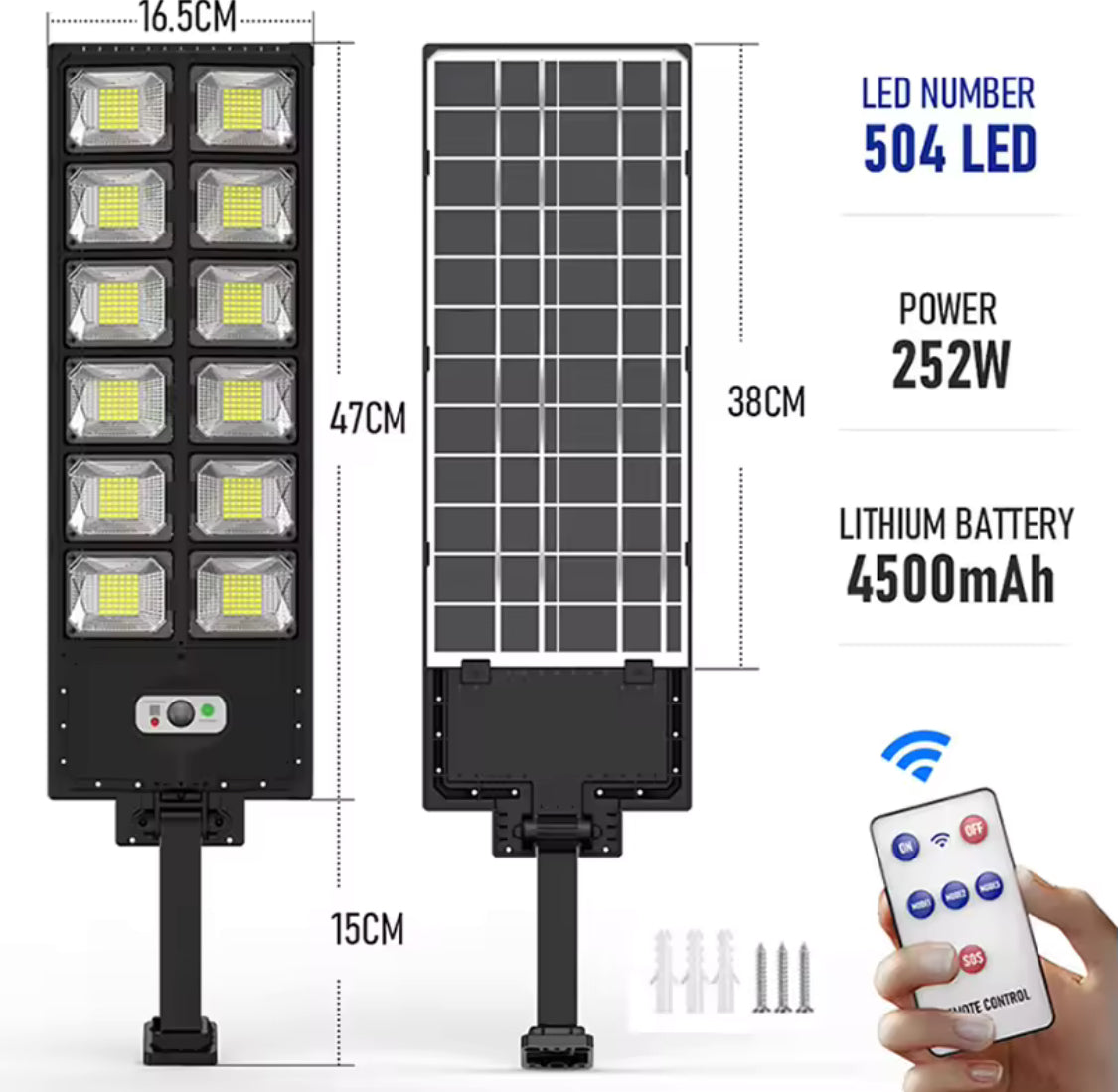 20,000 LUMENS LARGE COMMERCIAL-USE SOLAR LIGHT