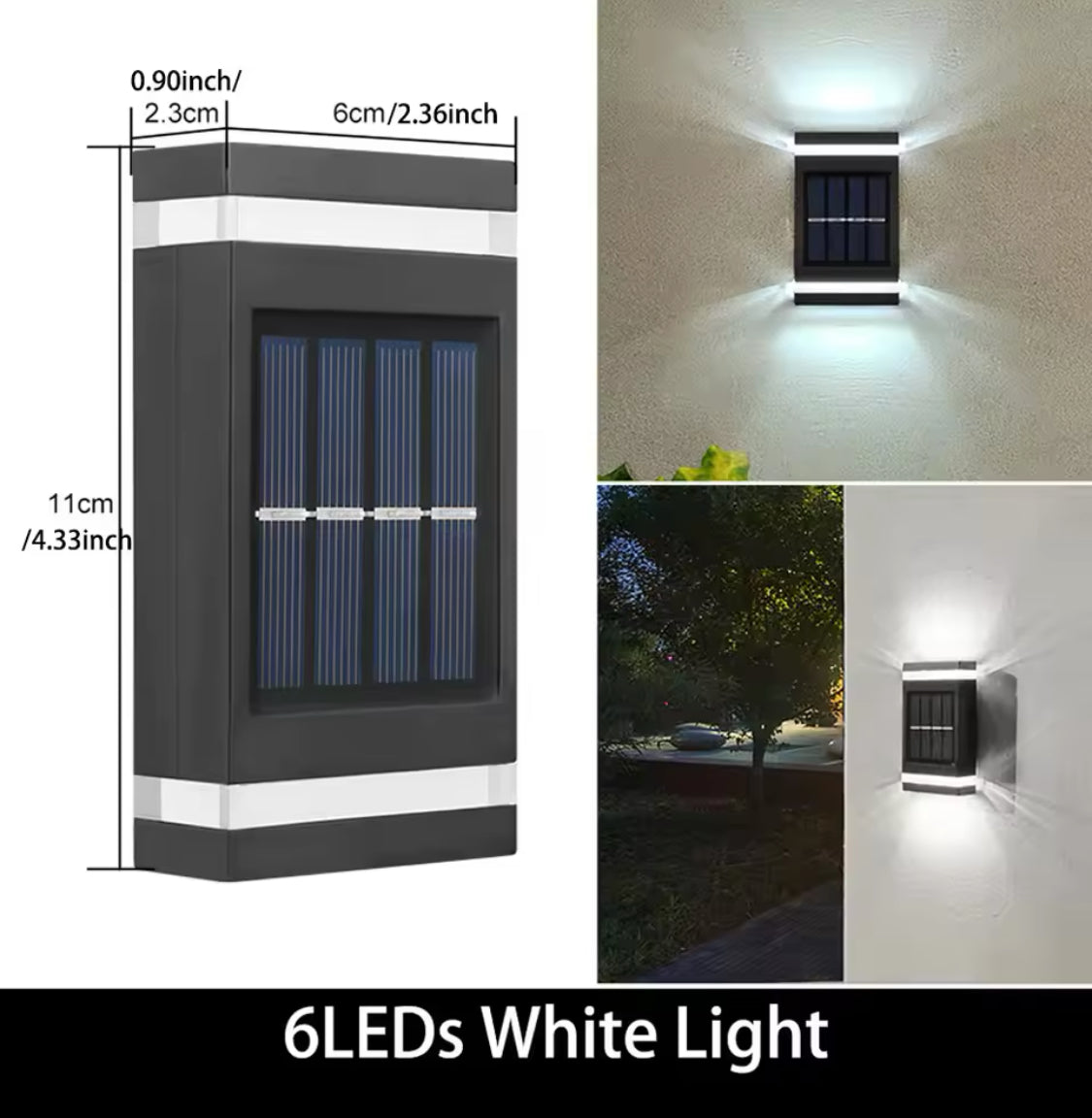 1pcs 6LED GARDEN WALL LIGHTS DIAMOND DESIGN